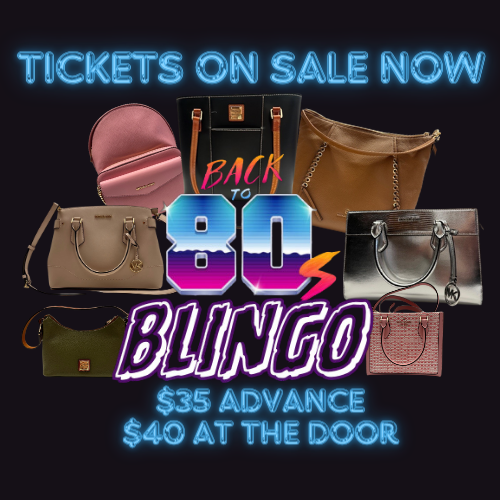 Back to 80’s Blingo tickets on sale NOW!