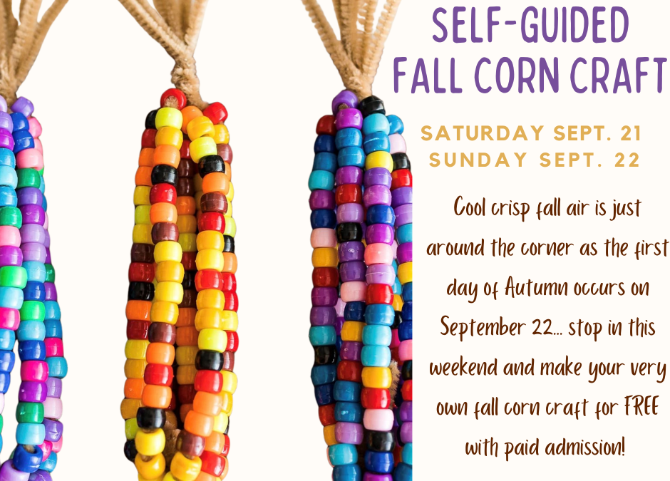 September 21 & 22:Self-Guided Fall Corn activity Free with paid admission