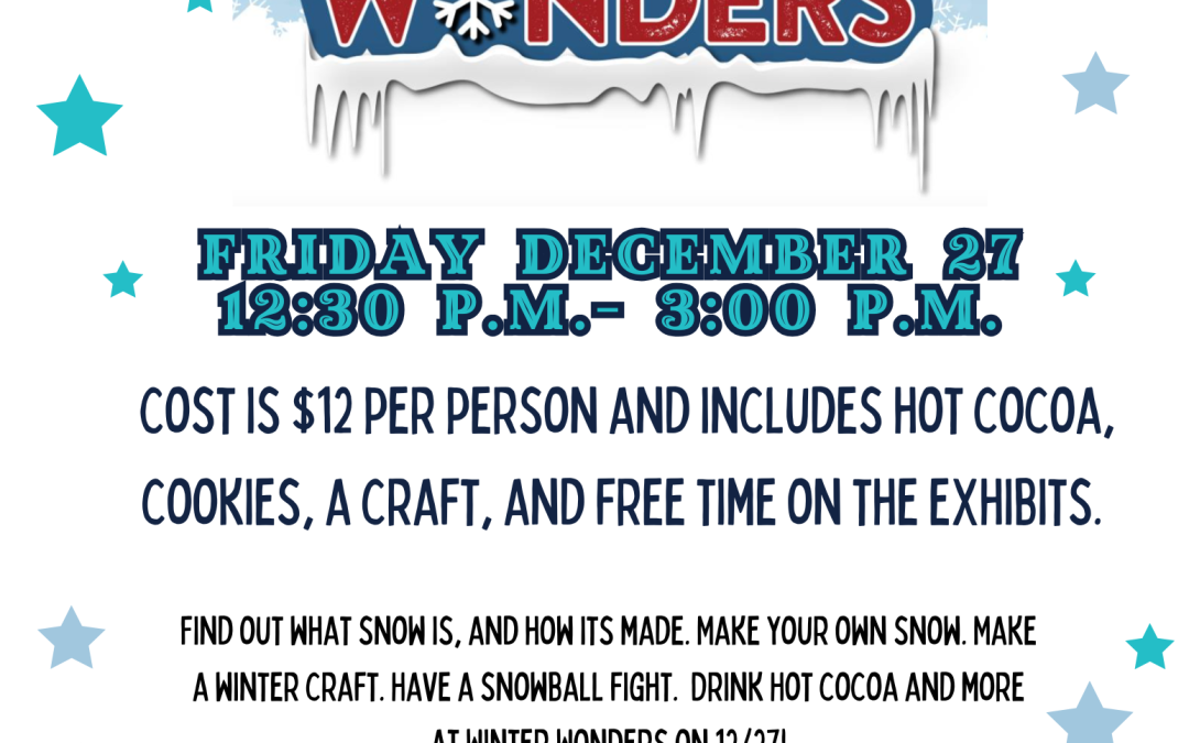 Winter Wonders returns to the Weather Discovery CenterDecember 27th