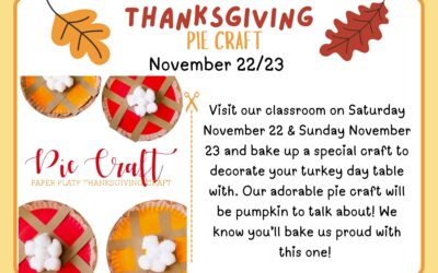 Thanksgiving Pie Craft