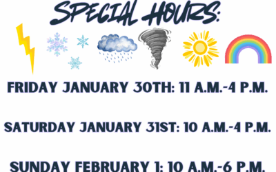 Special Groundhog Day Weekend Hours